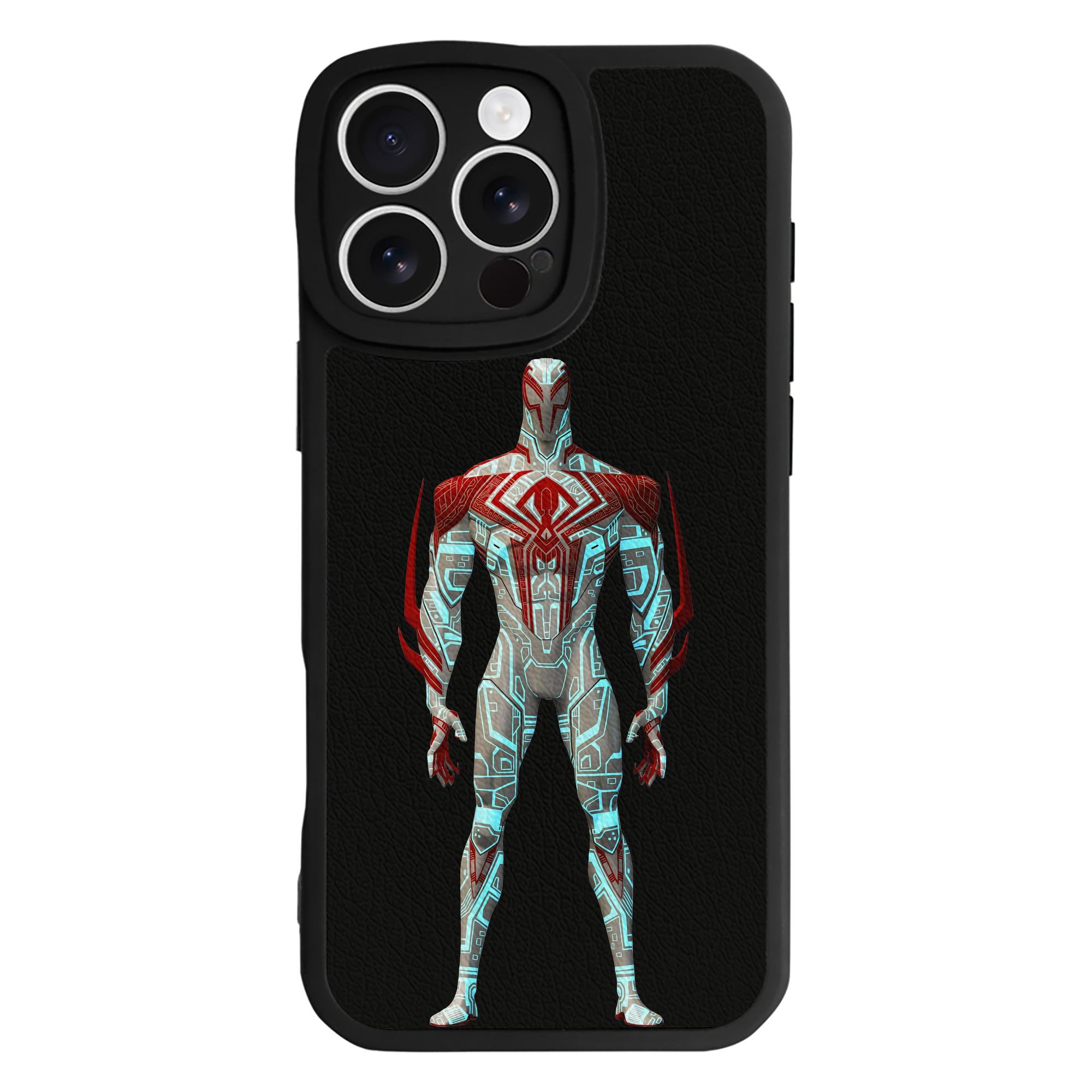 Spider Man スパイダーマン 【iPhone 16シリーズ対応】シリコンスマホケース（レザー調） 材質：シリコン